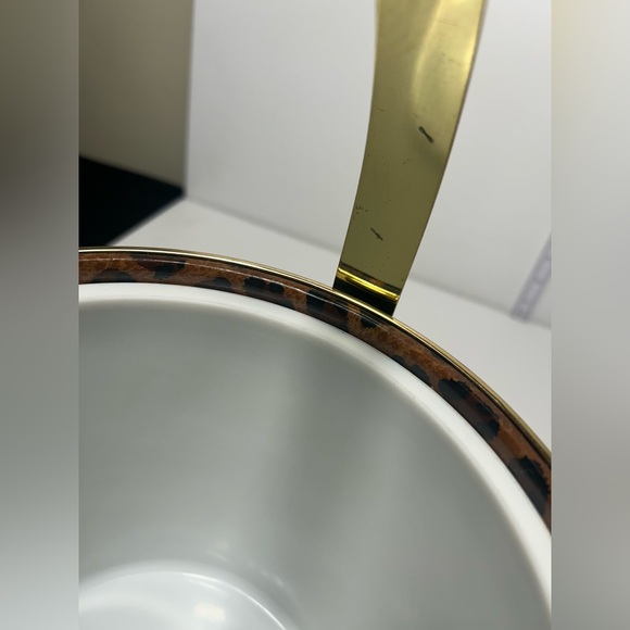 Vtg Mid Century Modern Ice Bucket Retro Leopard Gold Barware
#0305244 - Picture 14 of 16